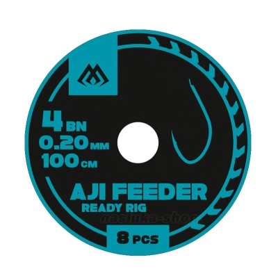 Вързани куки за фидер Mikado Aji Feeder Ready Rigs, Mono, 8 бр.