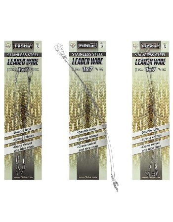 Стоманени поводи за щука Filstar, 3 бр.