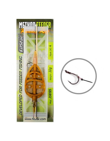 Filstar Method Feeder Ready Rig, Монтаж за метод фидер с шип и кука No. 6