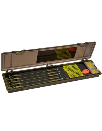 Комплект от 5 бр. шарански монтажи в класьор FishPro Rig Box Set