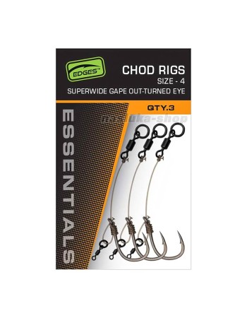 Шаранджийски монтажи Fox Chod Rigs SuperWide Gape, 3 бр.