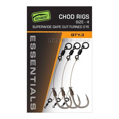 Шаранджийски монтажи Fox Chod Rigs SuperWide Gape, 3 бр.