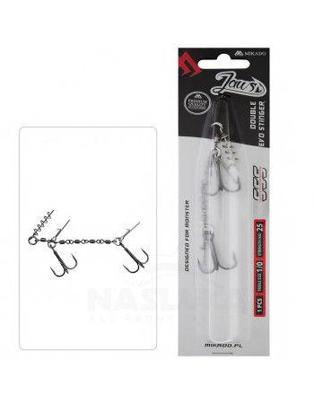 Монтаж за риболов на хищници Mikado Jaws Double Evo Stinger XL