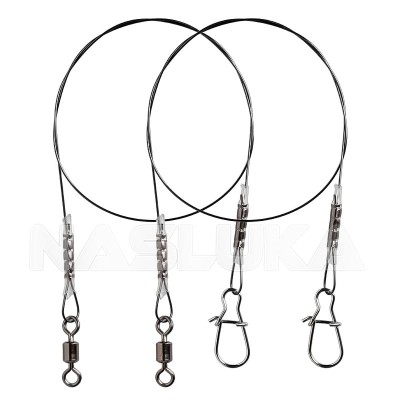 Титаниеви поводи Mikado Jaws Titanium Leader, Strong, 18 кг, 2 бр.