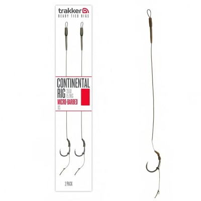 Монтажи за шаранджийски риболов Trakker Continental Rig Micro-Barbed XS, 2 бр.