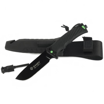 Тактически нож с калъф Ganzo G8012V2-BK