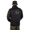 Суичър с цип и качулка за риболов на сом Black Cat Zip Hoody
