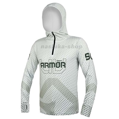 Суичър с UV защита и качулка Delphin UV Armor 50+, Olive