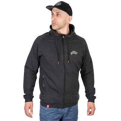 Суичър с цип и качулка Fox Rage Voyager Hoody, Dark Grey