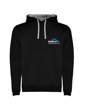 Суичър с качулка Nasluka Two-Tone Hoodie, Black/Grey