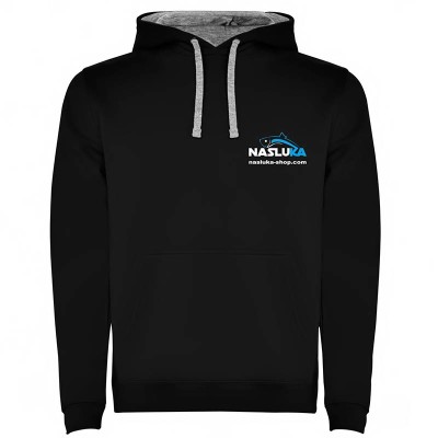 Суичър с качулка Nasluka Two-Tone Hoodie, Black/Grey
