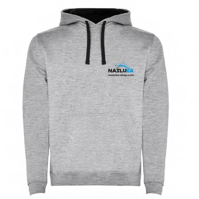 Суичър с качулка Nasluka Two-Tone Hoodie, Grey/Black