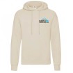 Ватиран суичър с качулка Nasluka Hoodie, White