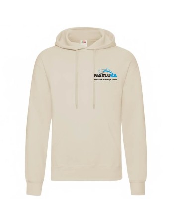 Ватиран суичър с качулка Nasluka Hoodie, White