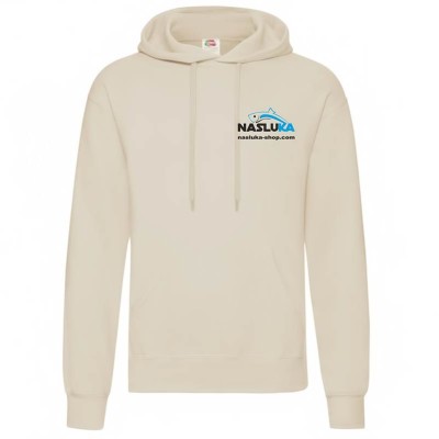 Ватиран суичър с качулка Nasluka Hoodie, White