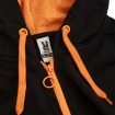 Суичър с цип и качулка Nasluka Zip Hoodie, Black/Orange