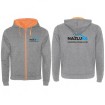 Суичър с цип и качулка Nasluka Zip Hoodie, Grey/Orange