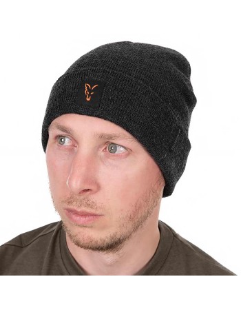 Зимна шапка Fox Collection Beanie Hat, Black/Orange
