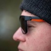 Слъчеви очила Fox Collection Black & Orange Shades, Grey Lens