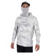 Блуза с дълъг ръкав и UV защита Fox Rage UV Hooded Top, White/Grey