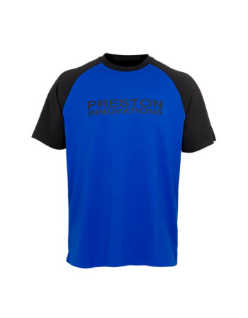 Тениска за риболов Preston Lightweight Raglan, Синя