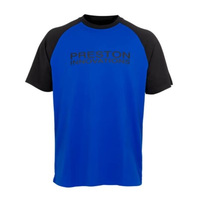 Тениска за риболов Preston Lightweight Raglan, Синя