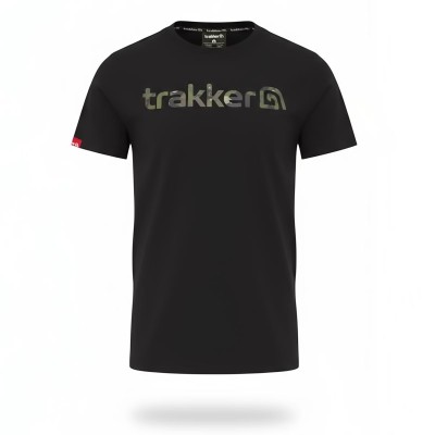 Тениска Trakker CR Logo T-shirt, Black Camo