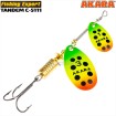 Въртяща блесна Akara за Щука, Бяла риба, Распер цвят 209