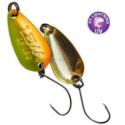 Блесна-клатушка за костур, пъстърва и кефал Crazy Fish Lema, 1.6 г, 23 мм, цвят 20