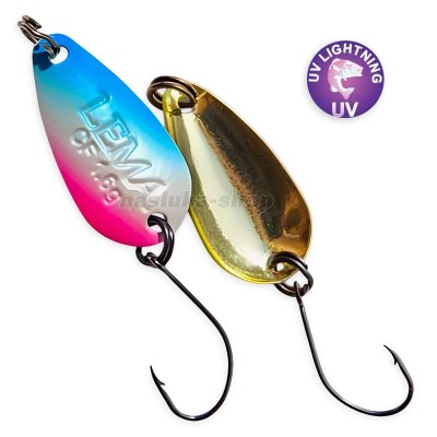 Блесна-клатушка за костур, пъстърва и кефал Crazy Fish Lema, 1.6 г, 23 мм, цвят 40