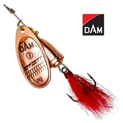 Въртяща блесна DAM Executor Spinner Dressed, Copper