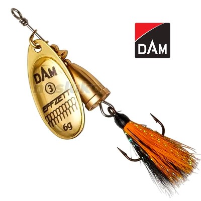 Въртяща блесна DAM Executor Spinner Dressed, Gold