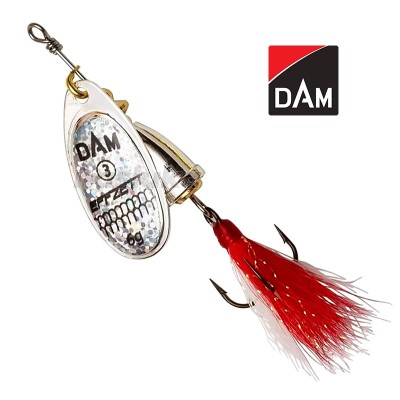 Въртяща блесна DAM Executor Spinner Dressed, Reflex Silver