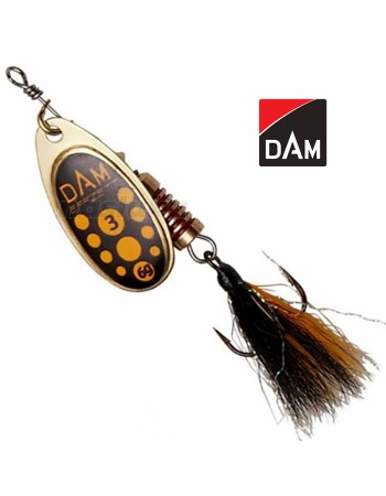 Въртяща блесна DAM Executor Spinner Dressed, Blacky