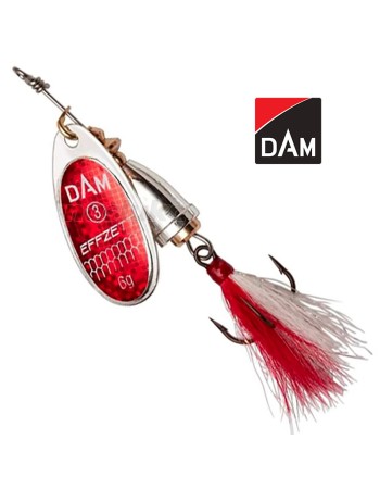 Въртяща блесна DAM Executor Spinner Dressed, Reflex Red