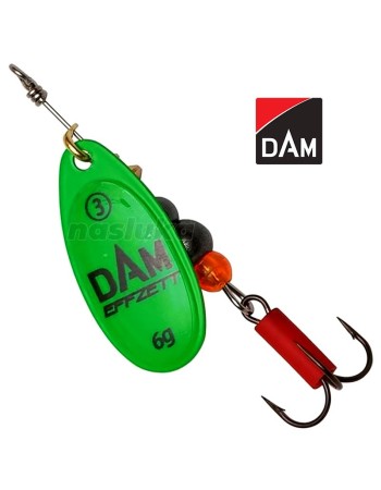 Въртяща блесна DAM Fluo Spinner, цвят Green