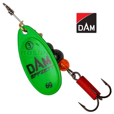 Въртяща блесна DAM Fluo Spinner, цвят Green