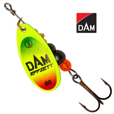 Въртяща блесна DAM Fluo Spinner, цвят Trio