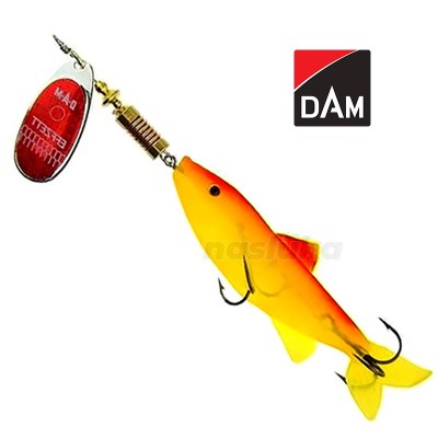 Въртяща блесна DAM Effzett Minnow Spinner, цвят Red/Glitter