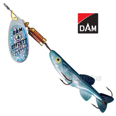 Въртяща блесна DAM Effzett Minnow Spinner, цвят Silver/Black