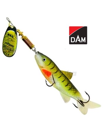Въртяща блесна DAM Effzett Minnow Spinner, цвят Yellow/Black