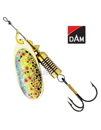 Въртяща блесна DAM Effzett Nature 3D Spinner, цвят Brown Trout