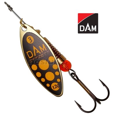Въртяща блесна DAM Effzett Predator Spinner, цвят Blacky