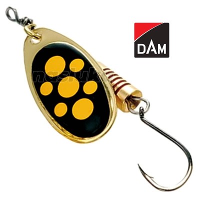 Въртяща блесна с единична кука DAM Single Hook Spinner, Blacky