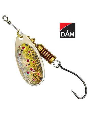 Въртяща блесна с единична кука DAM Single Hook Spinner, Brown Trout