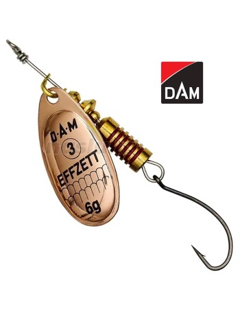 Въртяща блесна с единична кука DAM Single Hook Spinner, Copper