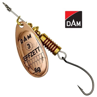 Въртяща блесна с единична кука DAM Single Hook Spinner, Copper