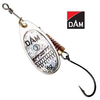 Въртяща блесна с единична кука DAM Single Hook Spinner, Reflex Silver