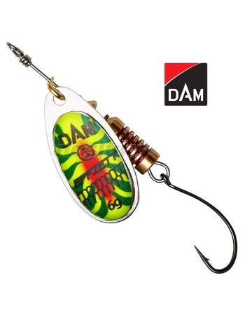 Въртяща блесна с единична кука DAM Single Hook Spinner, Firetiger UV