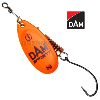 Въртяща блесна с единична кука DAM Single Hook Spinner, Orange